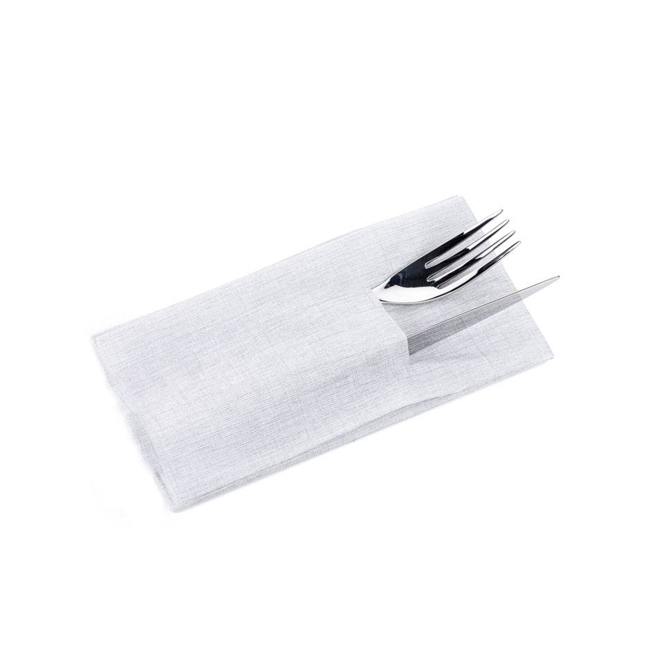 Serviette de table Easy pliée 1/8 cellulose gris clair cm 40x40
