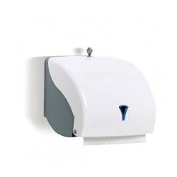 Porte-rouleau Capri en plastique blanc