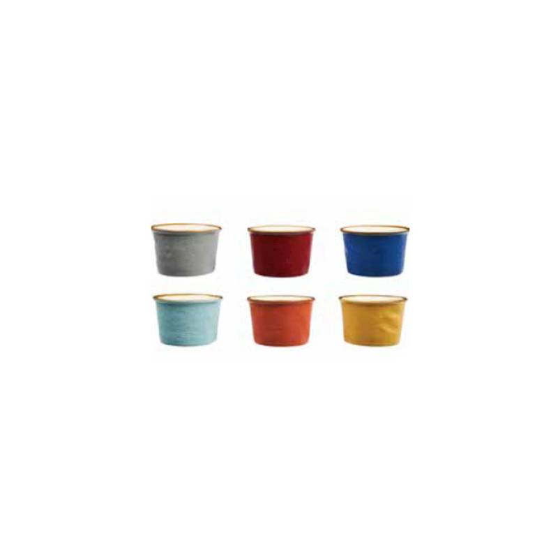 Mediterraneo Novità Home colored ceramic ice cream cup cm 7.5
