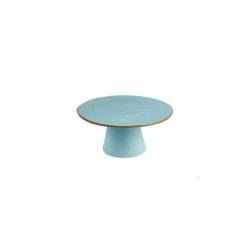 Mediterraneo Novità Home turquoise ceramic cake stand 25x11.5 cm