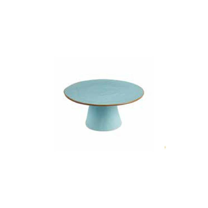 Mediterraneo Novità Home turquoise ceramic cake stand 25x11.5 cm