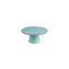 Mediterraneo Novità Home turquoise ceramic cake stand 25x11.5 cm