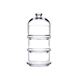 Lot de 3 coupes à dôme en verre Patisserie Pasabahce 10 cm