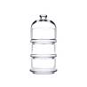 3er Set Patisserie Pasabahce Glaskuppelbecher 10 cm