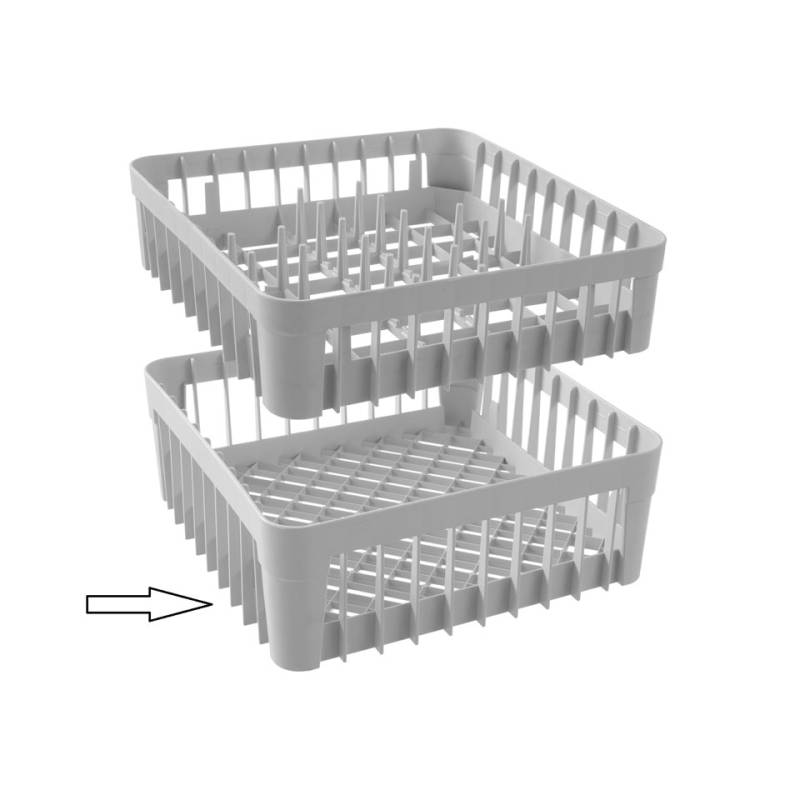 Panier Hendi pour lave-vaisselle en polypropylène gris cm 40x40x15