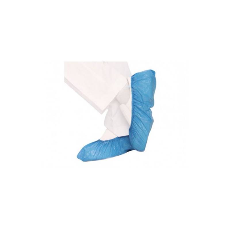Cubrezapatos desechables Easy de polietileno cpe azul claro talla única