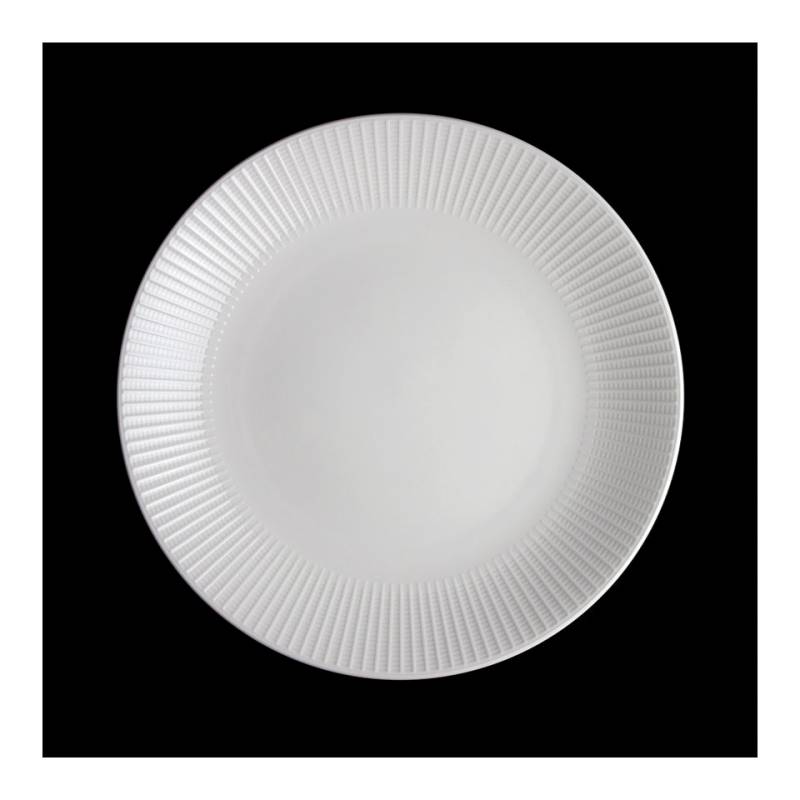 Plato llano de cerámica vitrificada Willow Distinction Steelite 28 cm