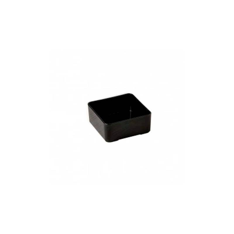 Tasse à buffet carrée 2.0 en noir pbt cm 14,5x14,5x6