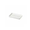 Bandeja de buffet rectangular de pbt blanco 22x14x2 cm