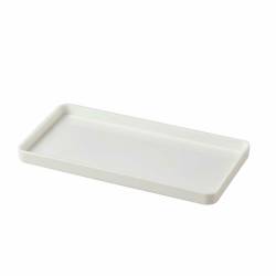 Plateau buffet en pbt blanc cm 31x16x2