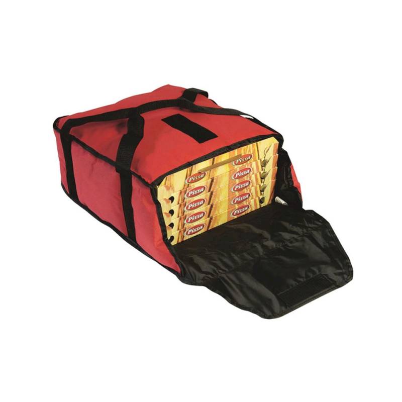 Bolsa de nylon roja para pizza 43x42x19 cm