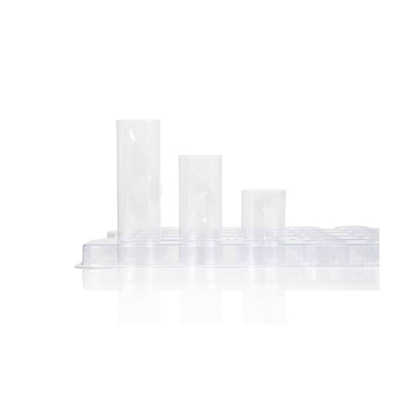 Láminas cilíndricas 100% Chef en acrílico transparente 8 cm