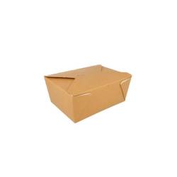 Contenedor rectangular de papel de estraza americano 19,8x14x9 cm