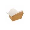 Contenedor rectangular de papel de estraza americano 19,8x14x9 cm