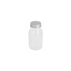 Botella pet transparente con tapón de aluminio cl 22