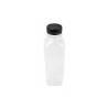 Botellas transparentes con tapón negro pet cl 50