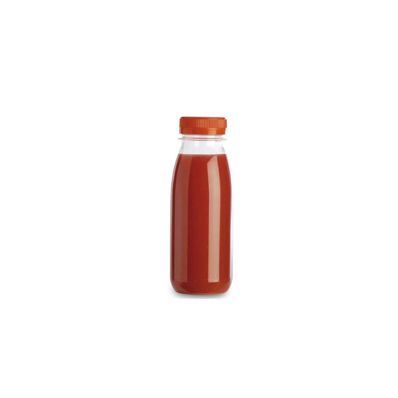 Servipack bouteille pet transparente avec bouchon orange cl 25