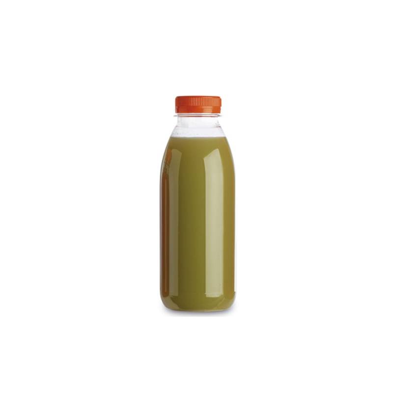 Servipack botella pet transparente con tapón naranja cl 33