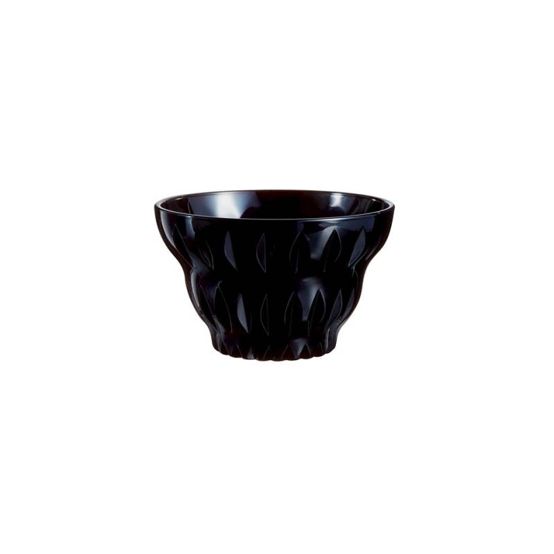 Maeva Coupe à glace vintage en verre opale noir cl 20