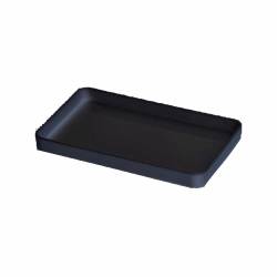 Bandeja buffet pbt negra 22x14x2 cm