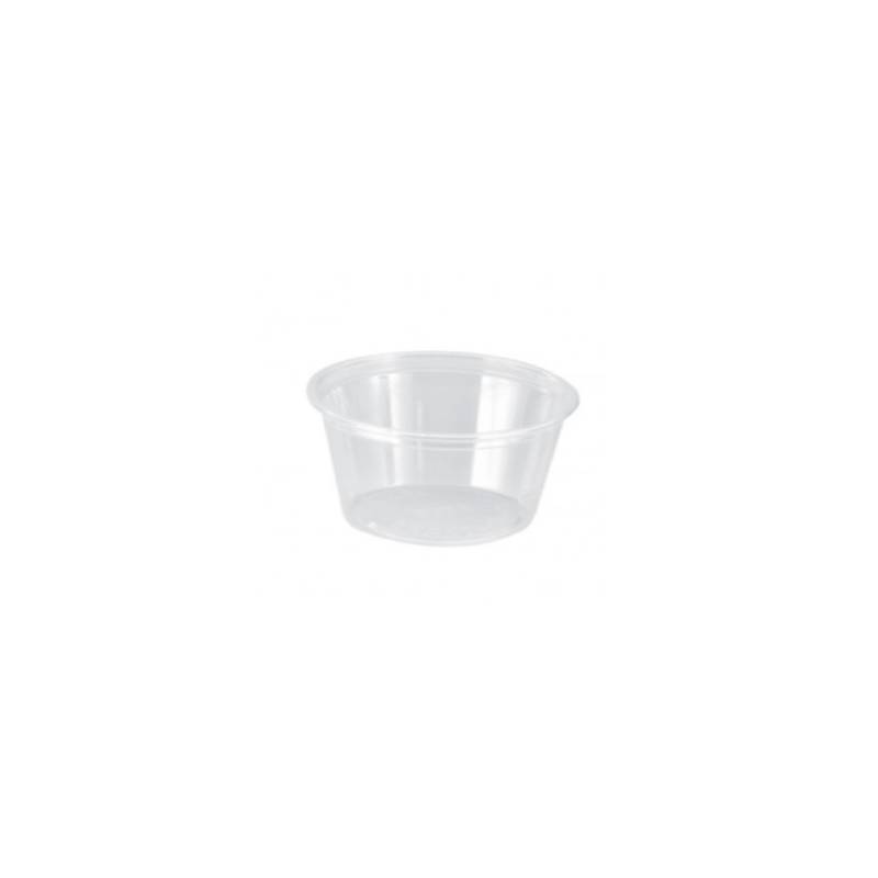 Vasos para salsa en pet transparente cl 9