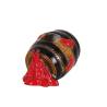 Barril Tiki de porcelana marrón y roja cl 50