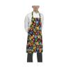 Peace and Love Egochef tablier avec poche et bavette 100% coton cm 90x70