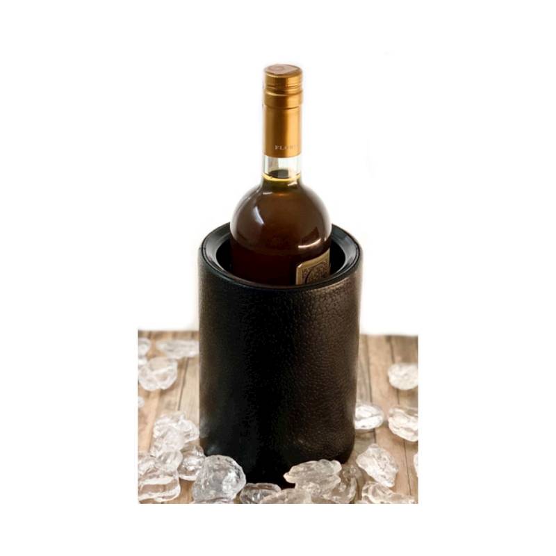 Glacette térmica para una botella de plástico negra