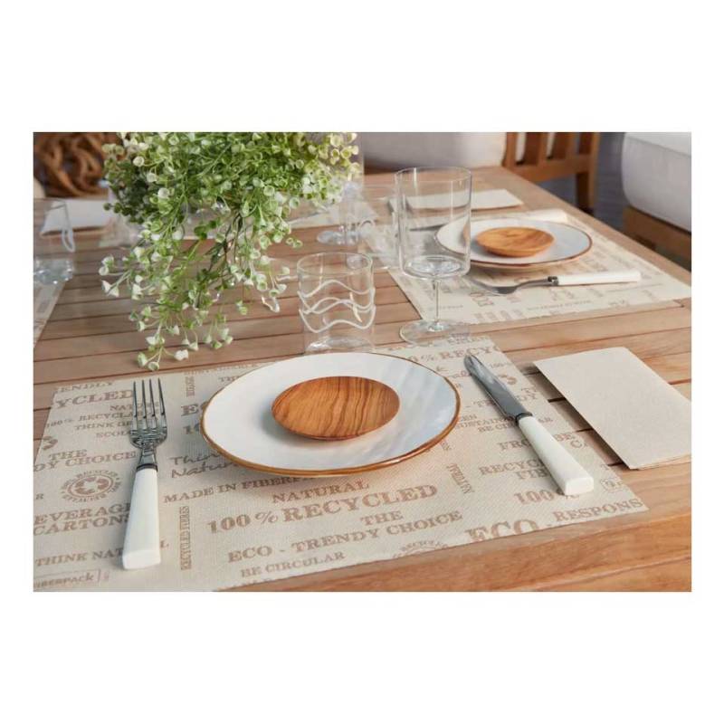 Rouleau de sets de table en papier naturel 40x31 cm