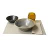 Set de table Easy en cellulose gris tourterelle 30x40 cm