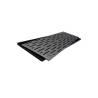 Tapis à barres en caoutchouc noir avec caillebotis en acier 60x20 cm