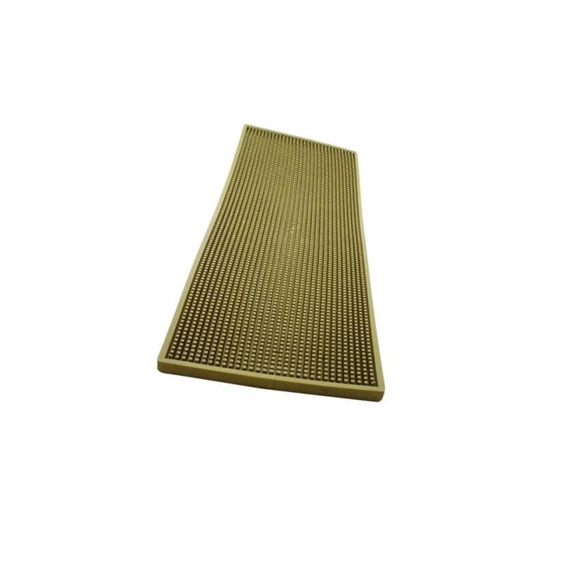 Tapis en caoutchouc doré avec grille en acier cm 60x20
