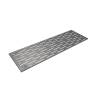 Tapis en caoutchouc doré avec grille en acier cm 60x20
