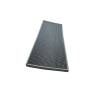 Alfombrilla de goma plateada con rejilla de acero cm 60x20