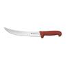 Cuchillo barbacoa cimitarra estrecha acero Sanelli Ambrogio con mango pp marrón cm 26