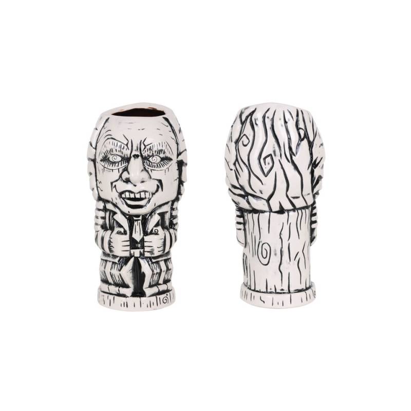 Tasse Crazy Tiki en porcelaine noire et blanche cl 62