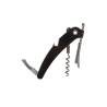 Tire-bouchon à double levier en acier noir Vacu Single Pull 13,2 cm