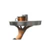 Round non-slip aluminum tray cm 34.8