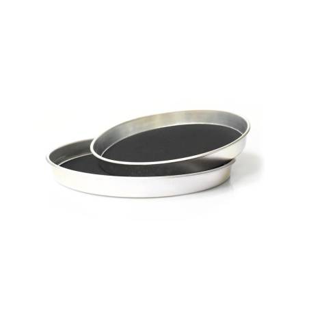 Round non-slip aluminum tray cm 34.8