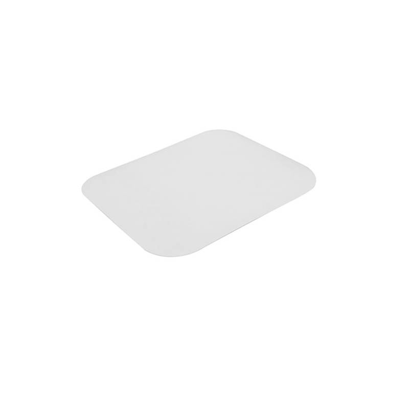Couvercle en carton aluminium laminé pour conteneur 3 compartiments lt 0,81