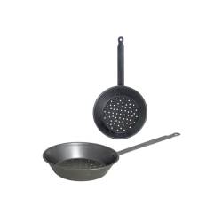 Poêle à châtaignes en fer 30 cm