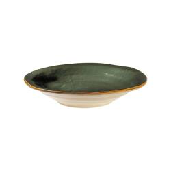 Mediterraneo Novità Home green ceramic coupe plate 9.44 inch