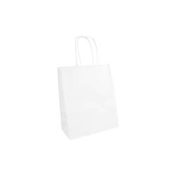 Sac en papier blanc 18x8x21,5 cm