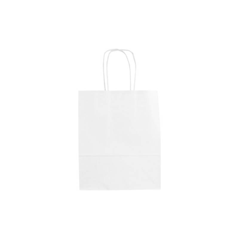 Sac en papier blanc 18x8x21,5 cm