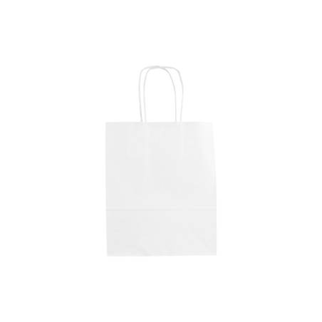 Sac en papier blanc 18x8x21,5 cm