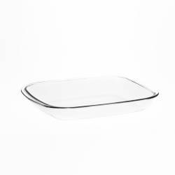 Plateau Igloo rectangulaire en verre cm 26x18,5x3,5