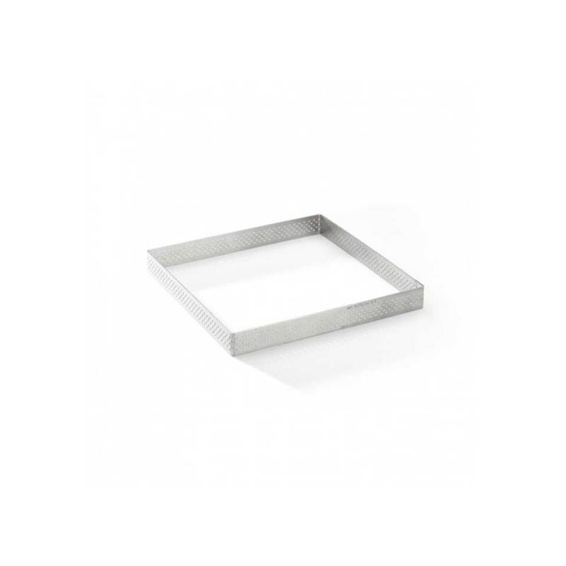 Molde cuadrado perforado De Buyer 20x20 cm