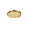 Petit plateau rond en aluminium doré 25 cm