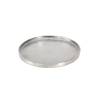 Grand plateau rond en aluminium argenté 38,5 cm