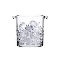 Cubitera de cristal Pasabahce intemporal con pinza de plástico lt 1